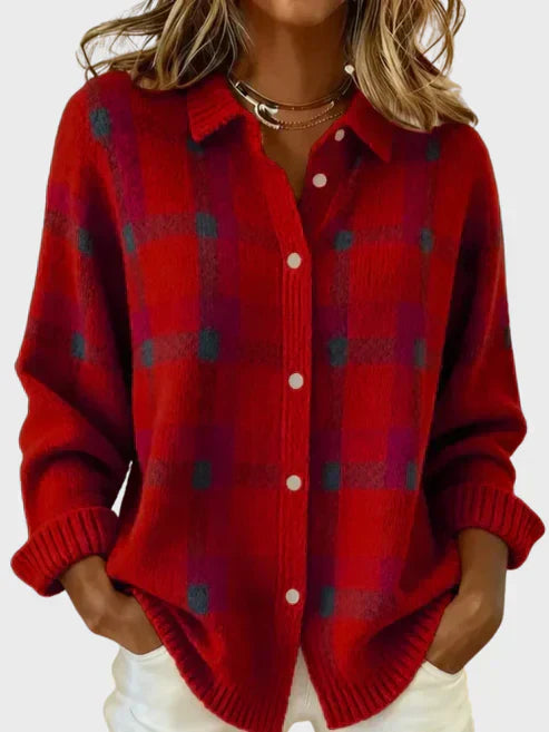 Bellatrixae | Retro Plaid Cardigan
