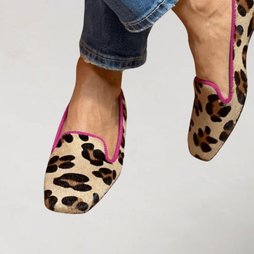 Estelle™ | Leopard Print Loafers